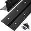 2 Bisagras Piano Acero Inox 24x3" Negro Resistente