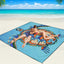Manta playa impermeable 79x83 pulg para 2-8 adultos