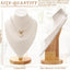 2 Soportes Bambú para Collares Joyería 11.4x7.5" Beige