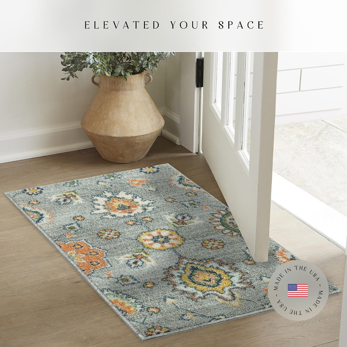 Alfombra antiderrap cocina gris 2'6x3'10