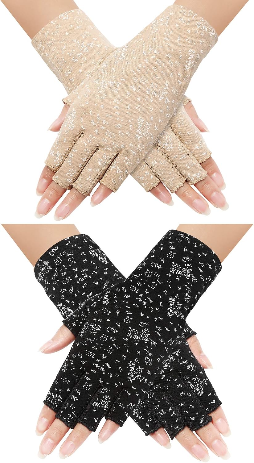 Guantes sin dedos mujer conducción verano antideslizantes