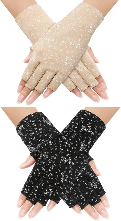 Guantes sin dedos mujer conducción verano antideslizantes