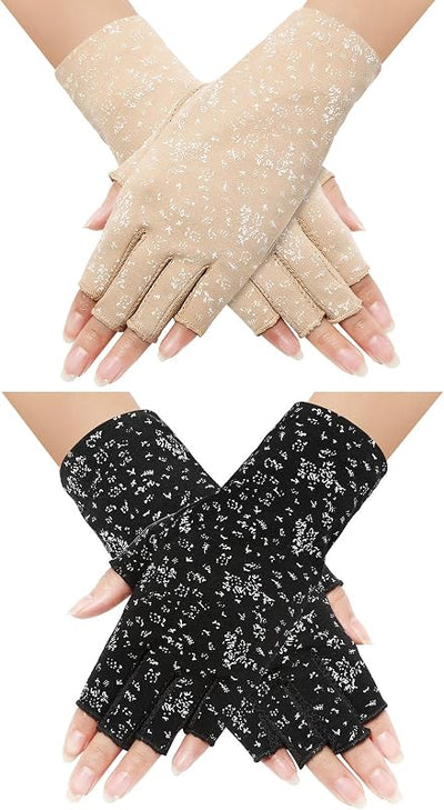 Guantes sin dedos mujer conducción verano antideslizantes