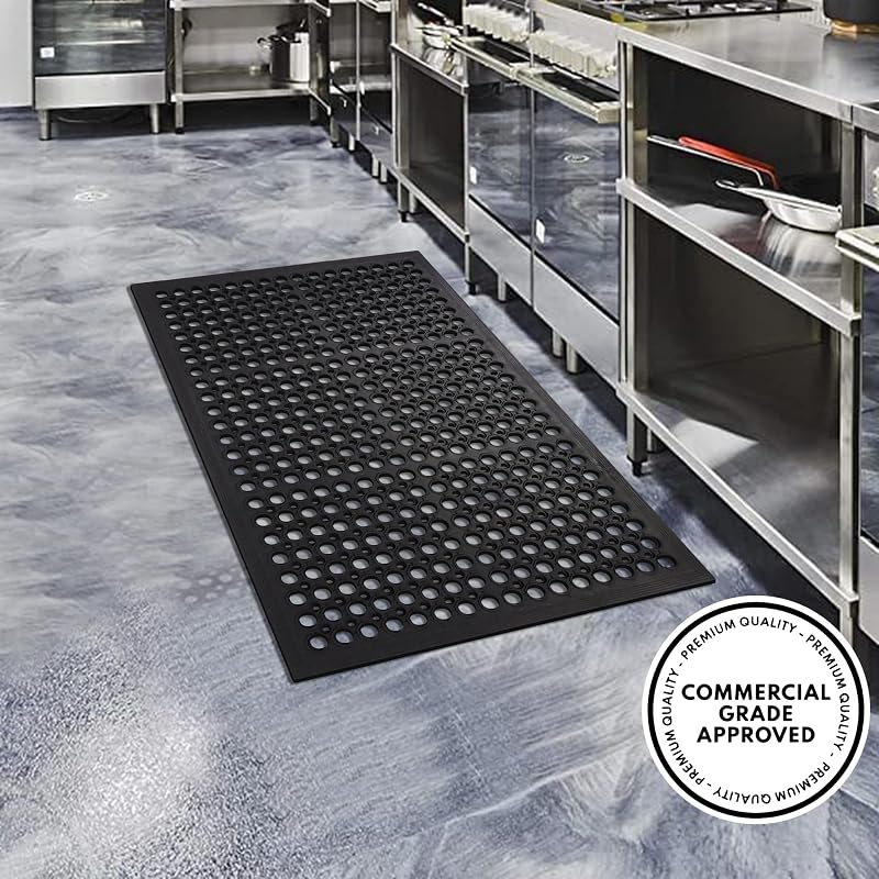 Tapete antiderrap goma 24x36pulg multiusos pack 2