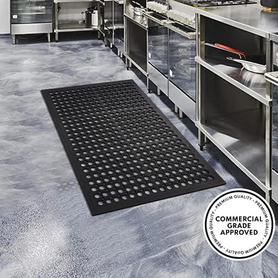 Tapete antiderrap goma 24x36pulg multiusos pack 2