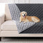Manta impermeable para perro 52x82pulg gris oscuro y claro