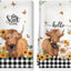 Toalla de cocina Highland Cow de algodón grueso y suave 16.5 x 27.5 pulgadas