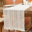 Camino mesa beige 71pulg bohemio macramé comedor sala