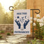Bandera feminista jardín decoración hogar al aire libre