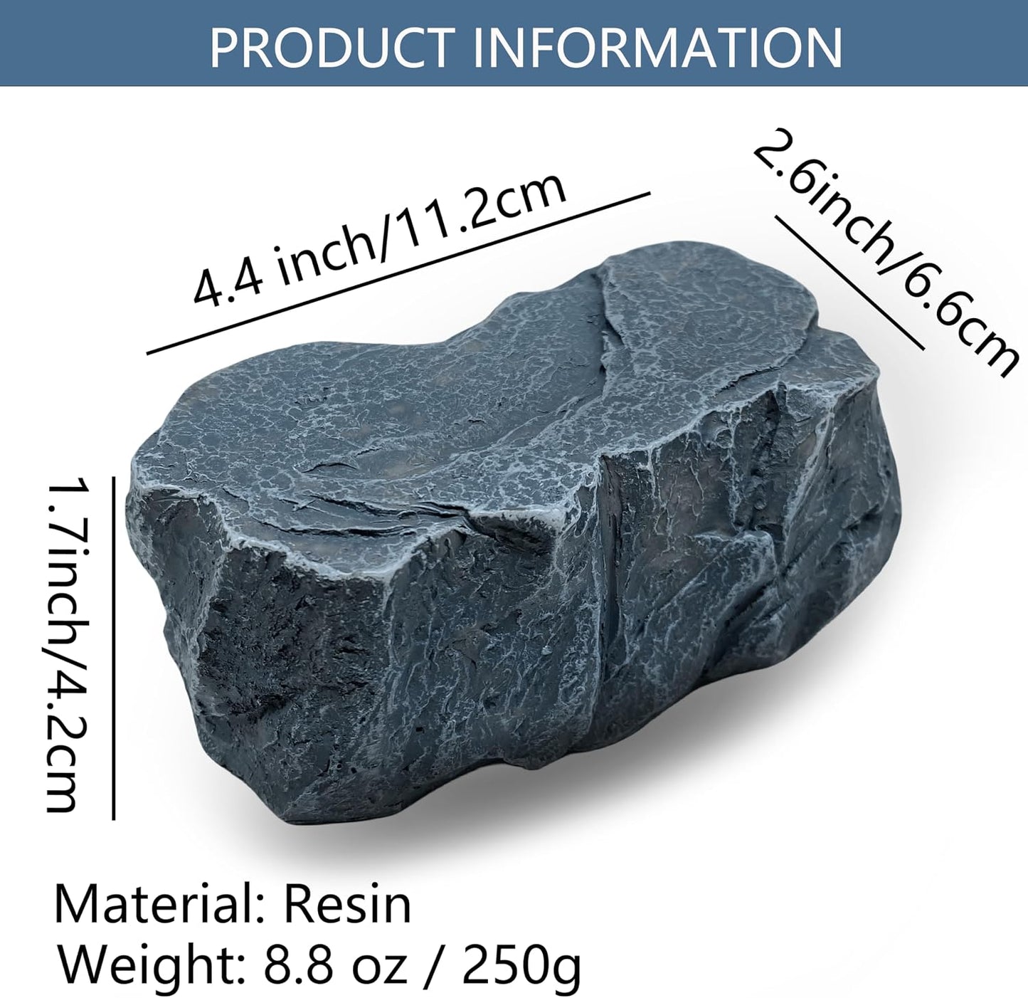 Caja llaves oculta resistente piedra falsa resina