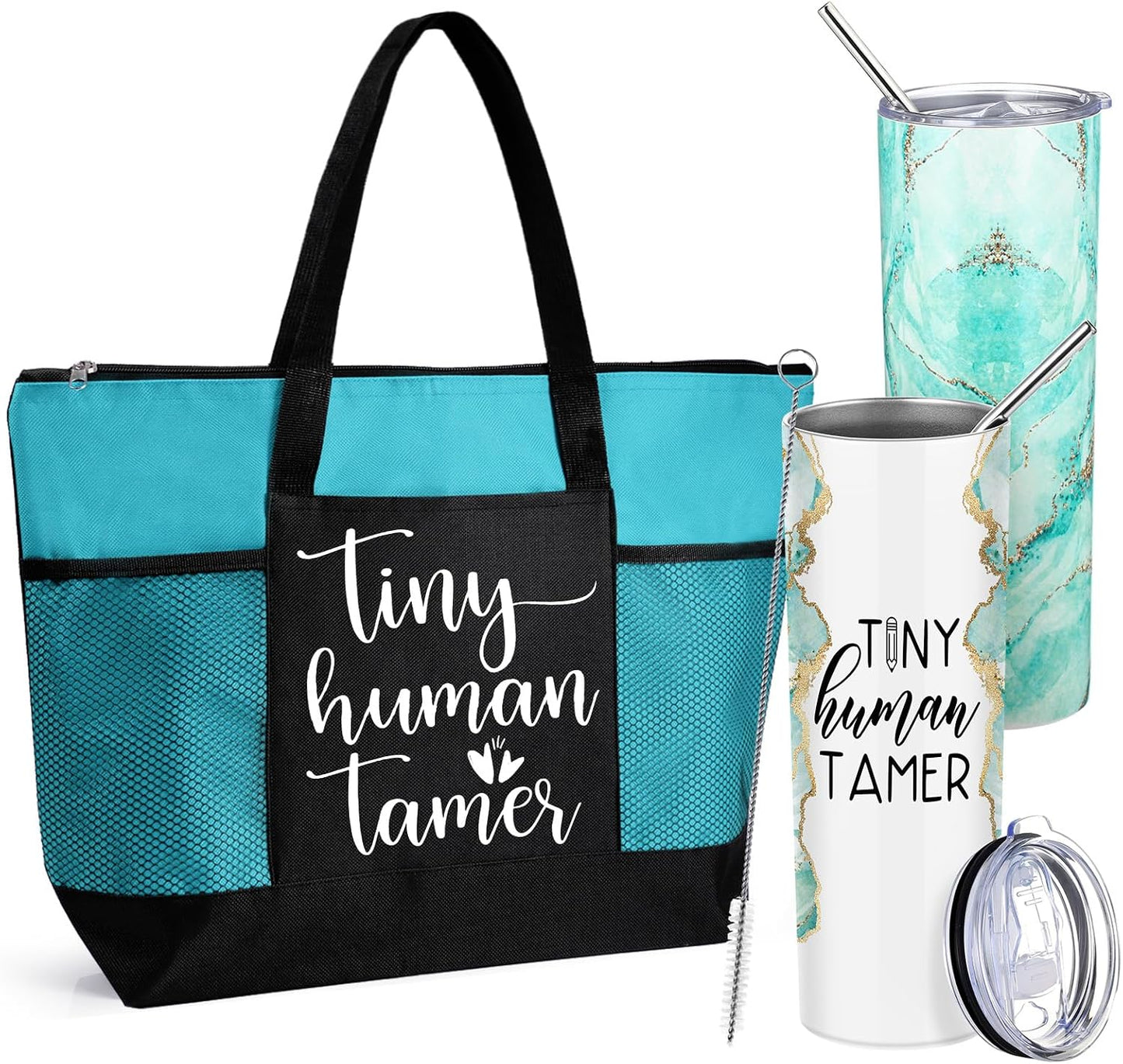 2 Vases Regalo Profesores 20oz Tapa Malla