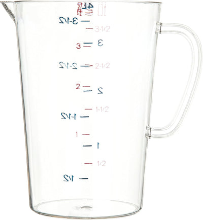 Taza medidora plástico 1gal transparente