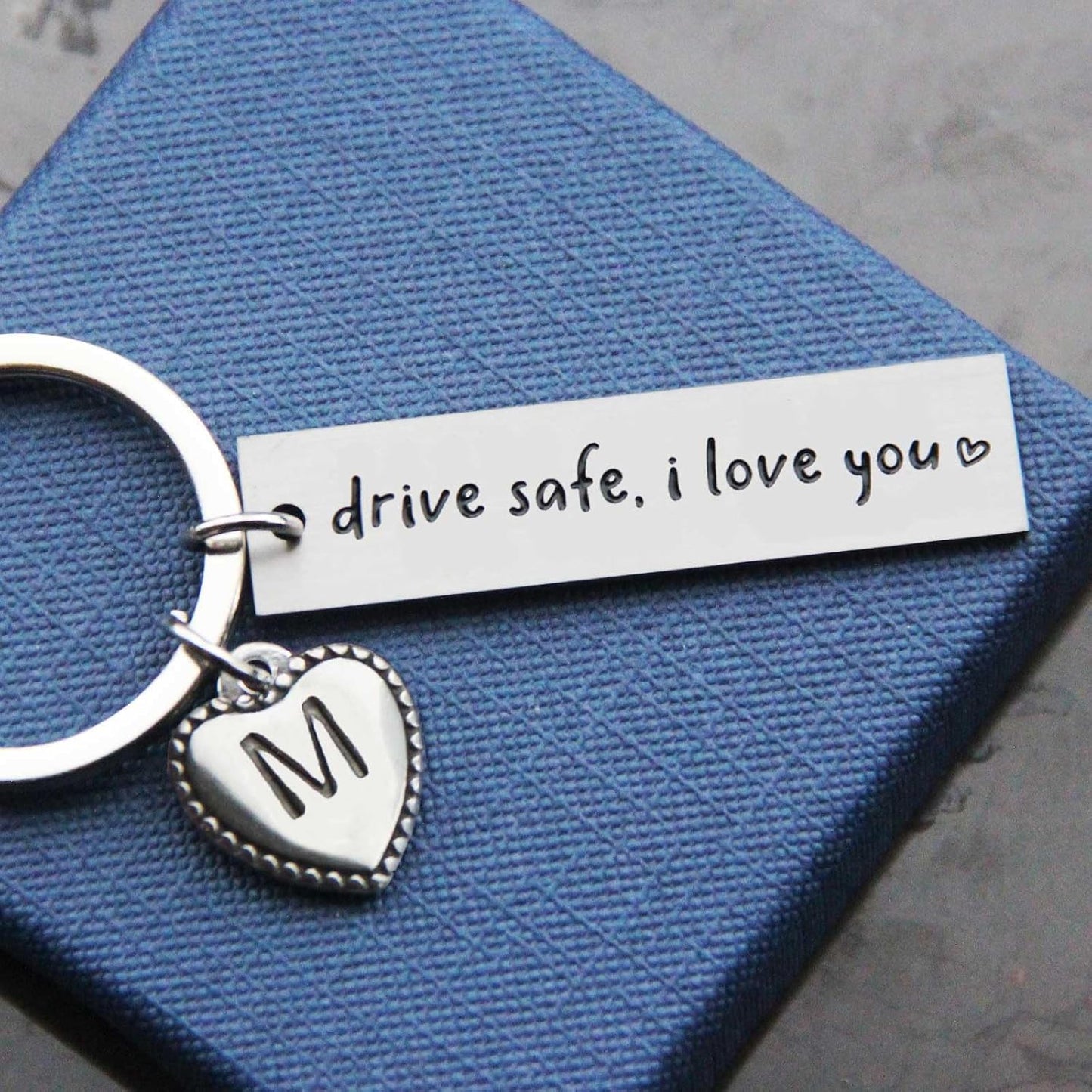 Llavero personalizado Drive Safe I Love You regalo San Valentín
