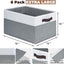 6 Pzas Cestas Almacenamiento 16x12" Dormitorio
