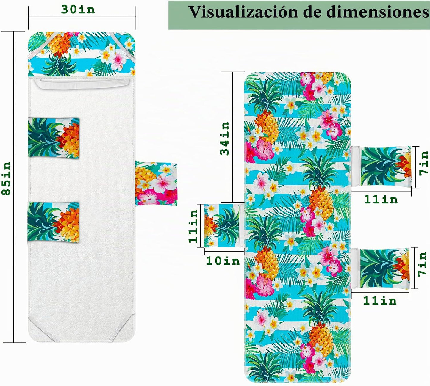 Funda toalla silla salón playa pack 2 tumbona piscina hotel