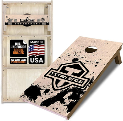 Tablero Cornhole Madera Sólida con Manillas