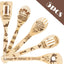 Juego 5 Pzas Utensilios Cocina Madera Bambú Halloween