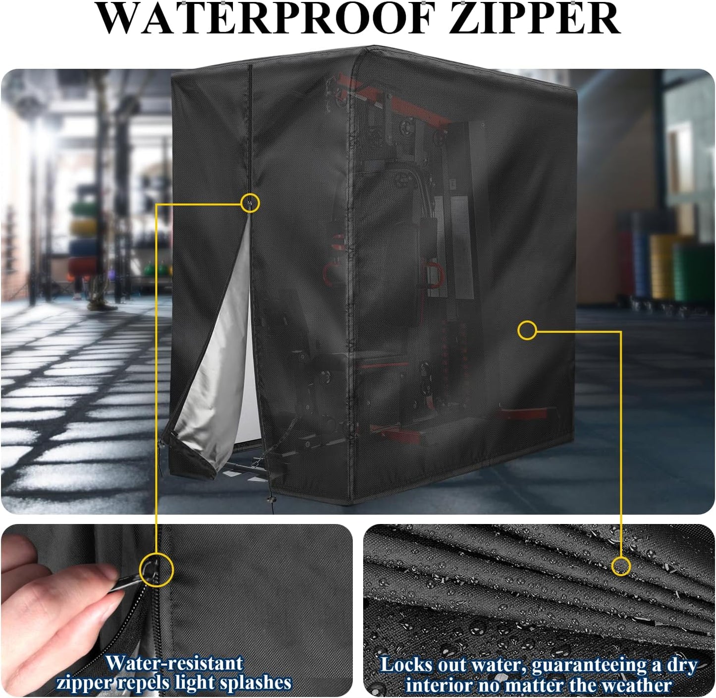 Cubierta impermeable para equipo de gimnasio 41x68.9x74.8