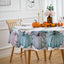 Mantel redondo calabaza azul 60pulg poliéster reutilizable