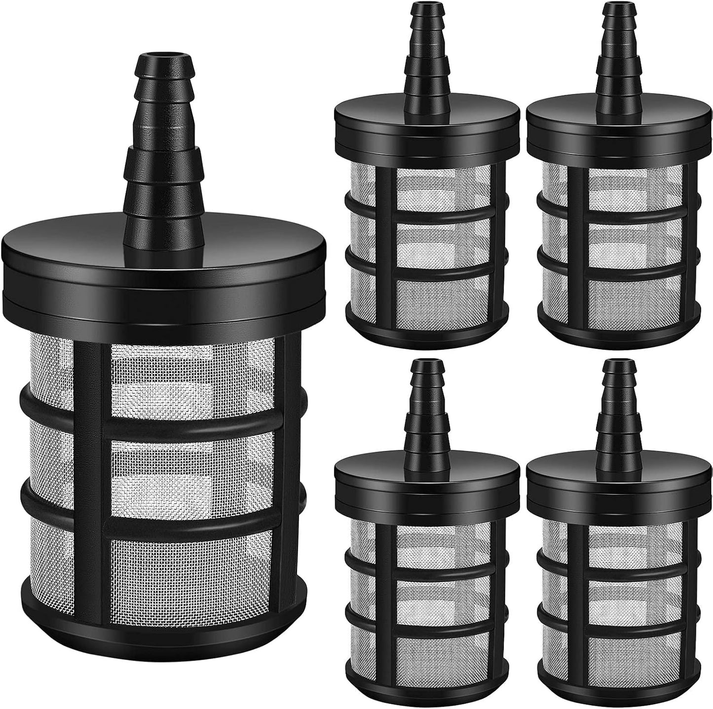 4 Filtros manguera agua acero inox malla 50