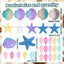 30 Pzas Decoración Pastel Conchas Marinas Océano