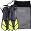 Aletas buceo con bolsa