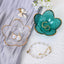 3 Pzas Bandejas Cristal Blanco para Joyas Minimalista