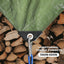 2 Lonas impermeables 12x16ft azul resistente con ojales