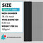 Pantalla ventana rollo malla fibra vidrio 72pulg x100ft negro