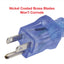 Cable extensión exterior 100ft azul para climas fríos
