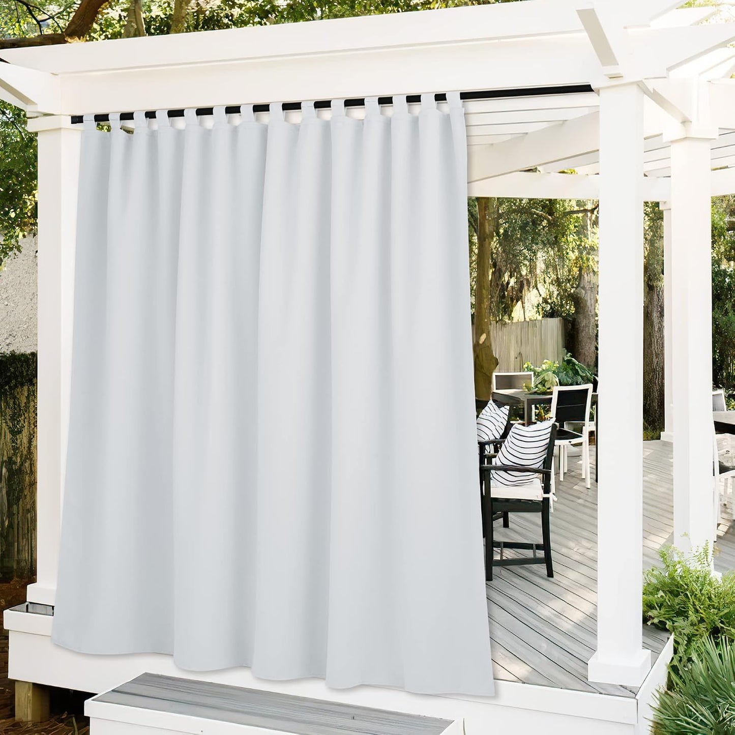 Cortinas opacas para interior exterior con pestaña