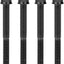 Tornillo rosca Ti para motocicleta M6x65mm Negro set 4