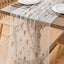 Mesa Tul Bordado Flores Silvestres 120pulg Bodas Eventos