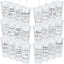 60 Tazas Navideñas con Versos Biblia 24oz Plástico Blanca