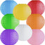 Faroles papel colgantes 8pulg marco metal hogar fiestas pack 8