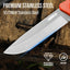 Cuchillo acero carbono 5Cr13MoV 4pulg mango ABS camping