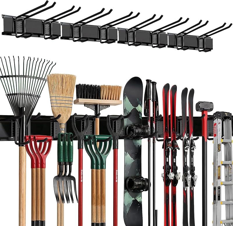 Organiz. pared garaje estante herramientas 64pulg 400lb