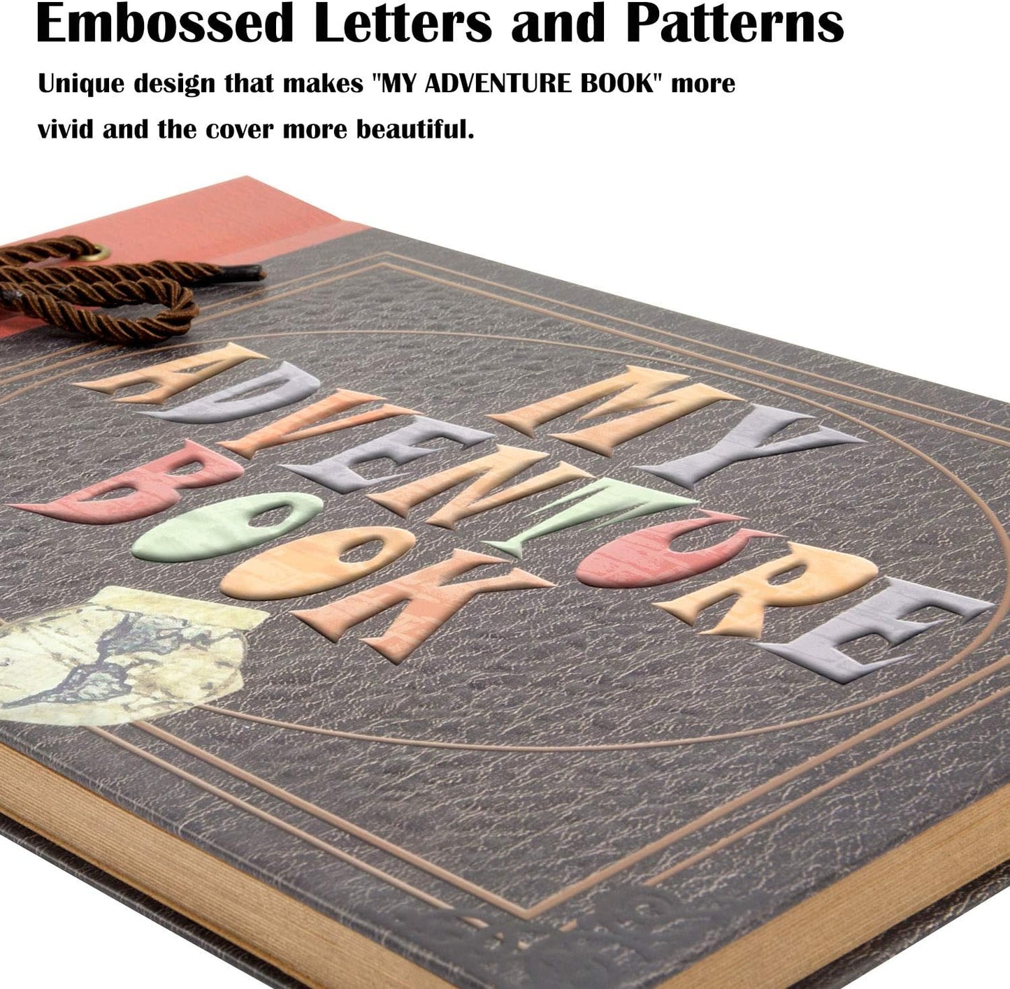Libro aventuras cubierta relieve 12.3x8.3pulg 80 paginas