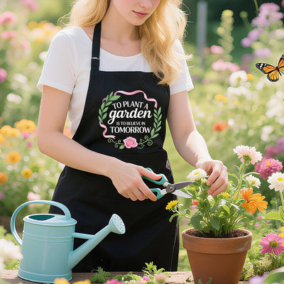 Delantal jardinería mujer con bolsillos regalo mamá esposa