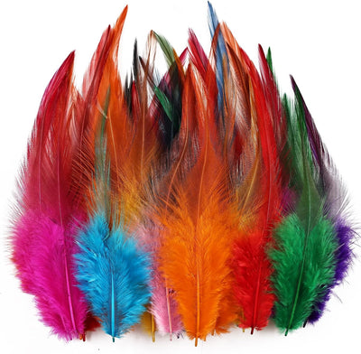 Plumas manualidades 240pzas 5-7pulg coloridas bodas fiestas
