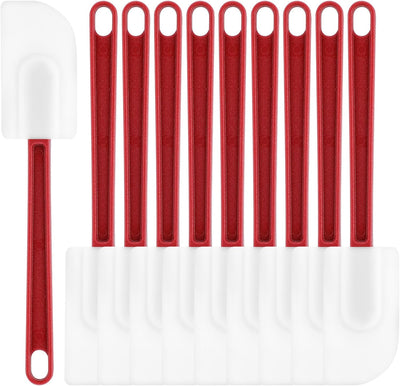 Set 10 Espátulas Silicona Antiadherente Grado Alimenticio
