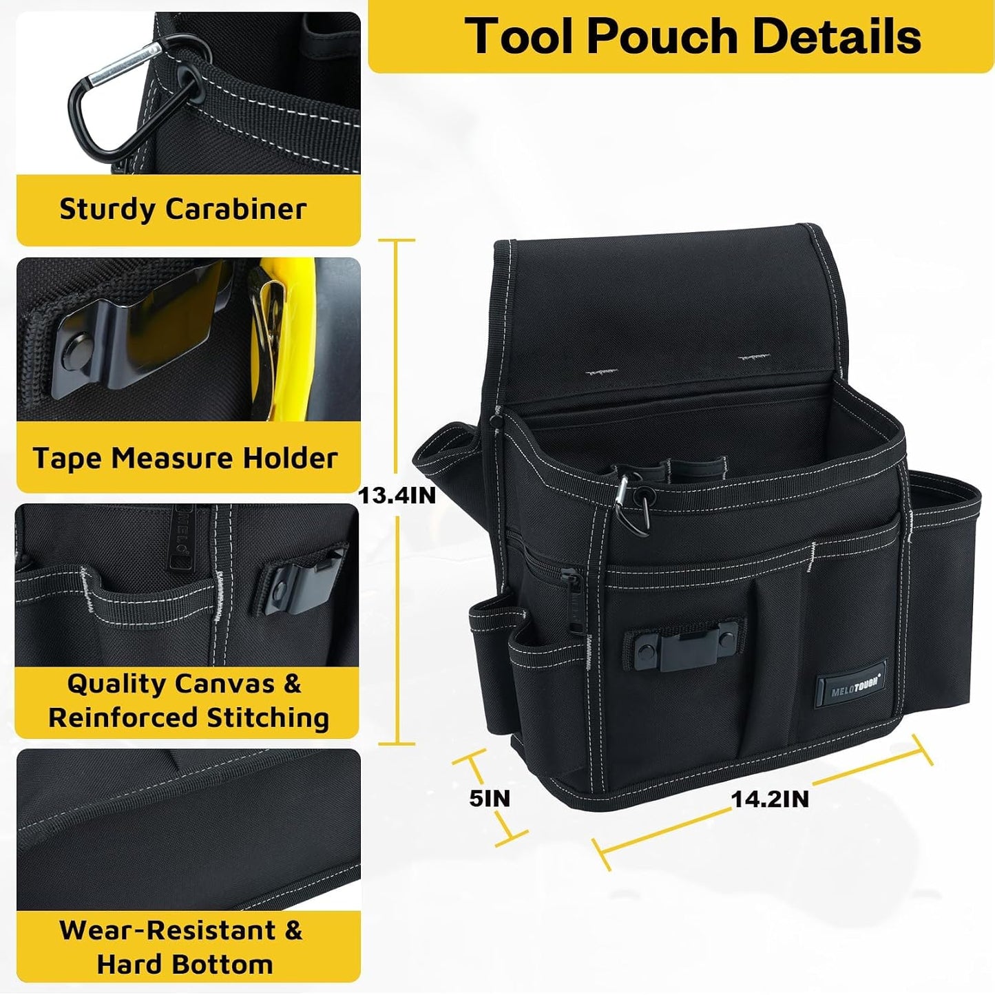 Bolsa herramientas profesional con cinturón 32-50 pulg