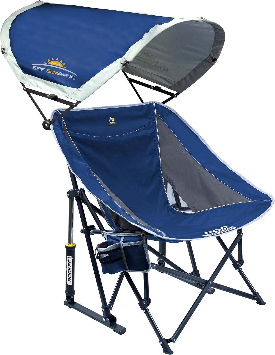 Mecedora Plegable Exteriores con Dosel Solar