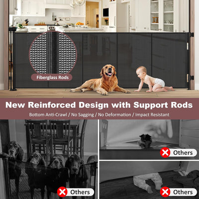 Puertas retráctiles para bebés y perros altas anchas