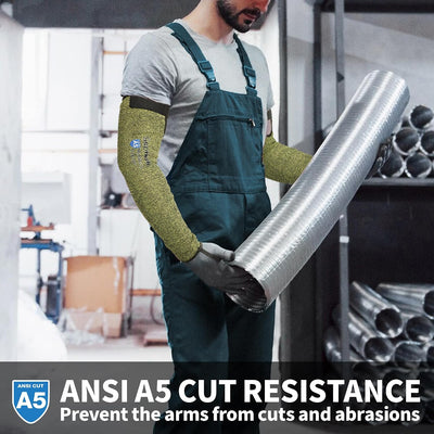 Manga protección brazo ANSI A5 con orificio pulgar