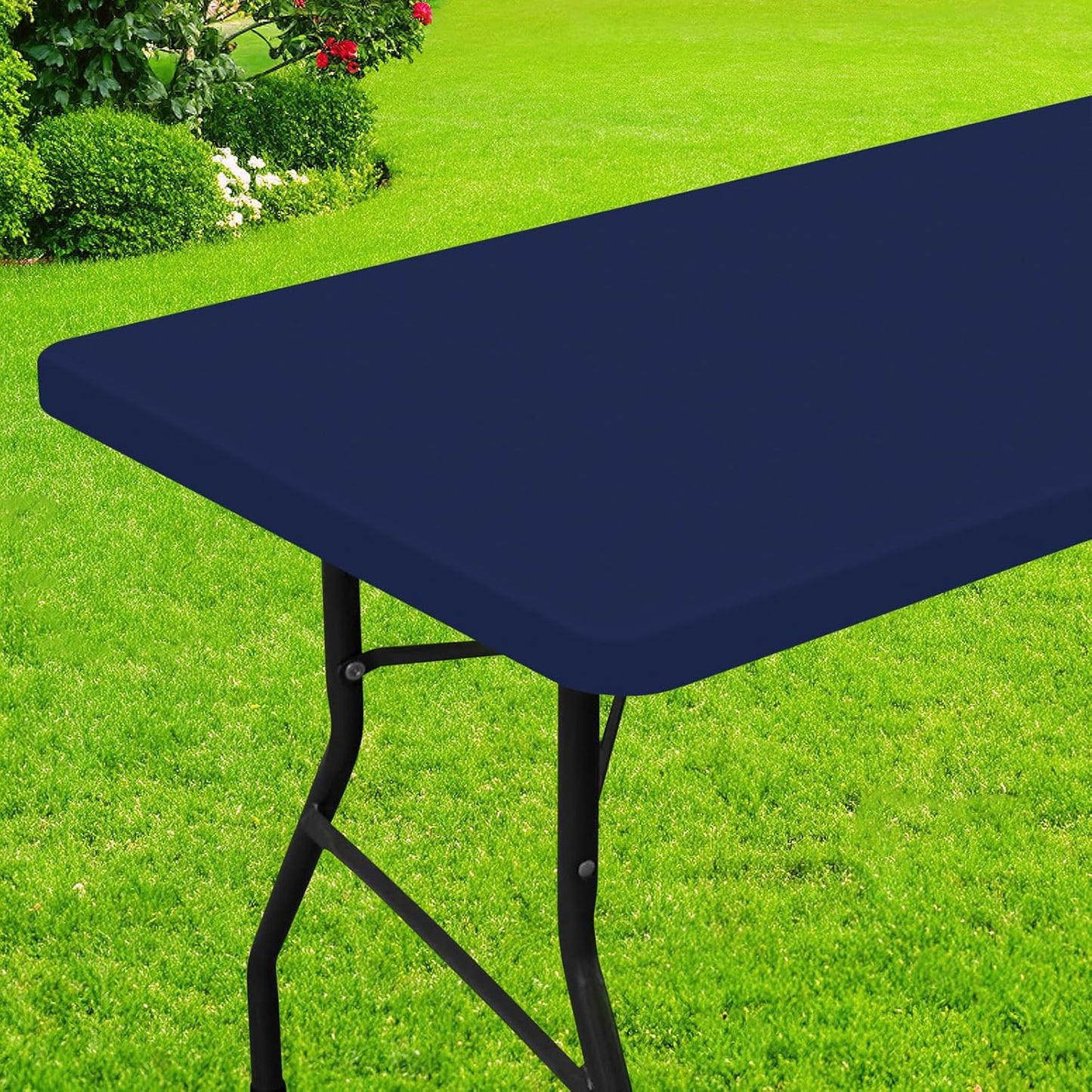 Mantel picnic poliéster ajustable 24x48pulg azul marino