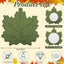 16 Manteles Individuales Lino Bordados Hojas Arce Otoño