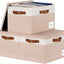 Cajas almacenamiento resistentes con tapas y asas