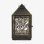 Farol exterior bronce 6x11.5 metal vidrio resistente