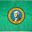 Bandera Washington nailon 200D FMAA resistente fabricada